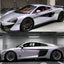 Gloss Cyber Silver Purple Vinyl Wrap full look