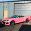 Gloss Diamond Pearl Azalea Pink Vinyl Wrap camaro