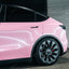 Gloss Diamond Pearl Peach Pink Vinyl Wrap tesla door
