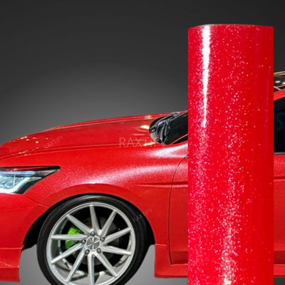 Gloss Diamond Pearl Red Vinyl Wrap