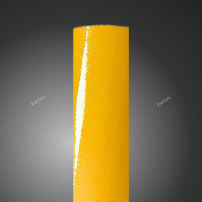 Gloss Diamond Pearl Sunflower Yellow Vinyl Wrap