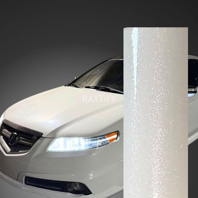 Gloss Diamond Pearl White Vinyl Wrap