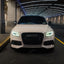 Gloss Genmai Tan Vinyl Wrap on Audi front look