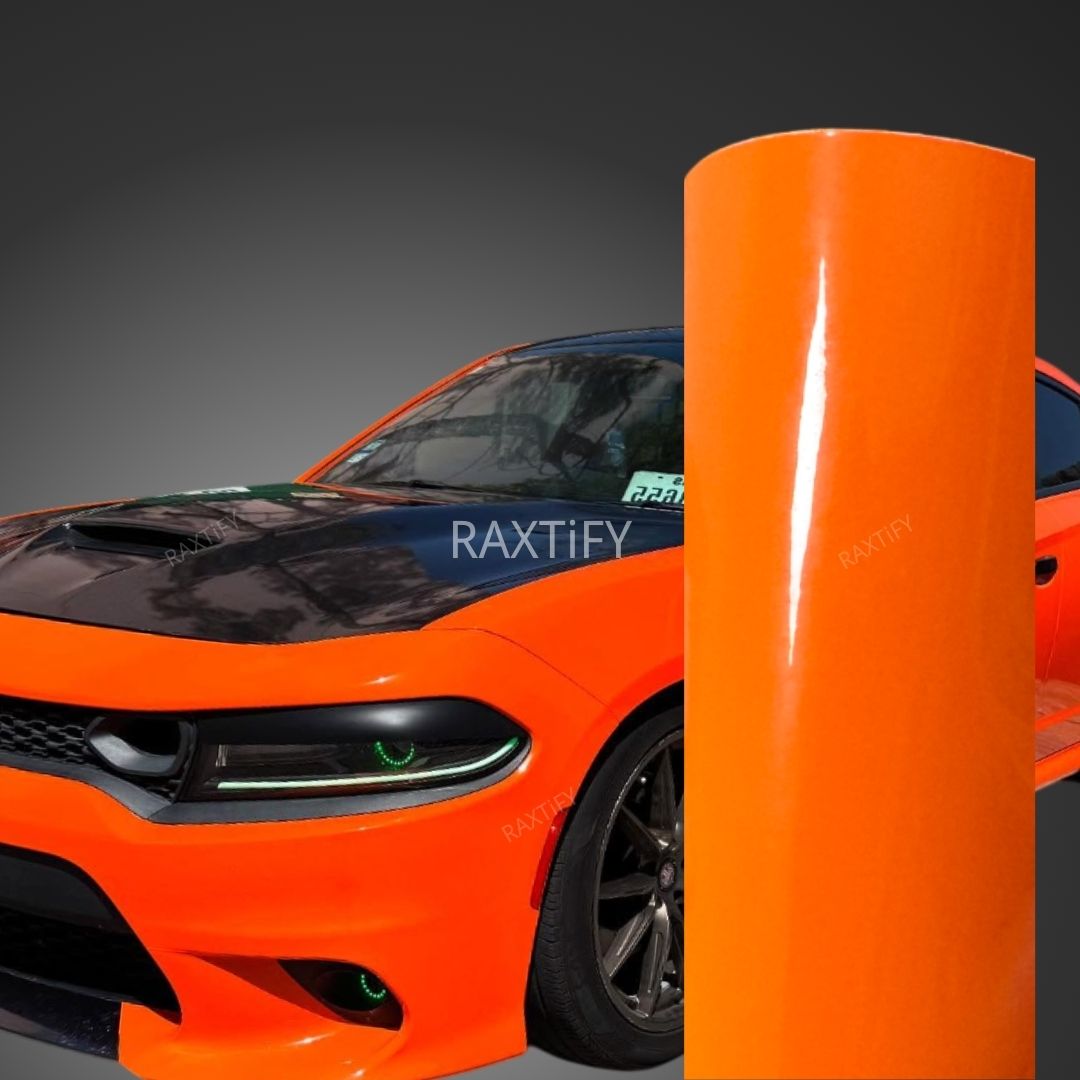 Gloss Hermes Orange Car Wrap