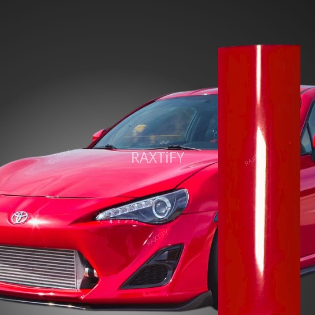 Gloss Hot Red Vinyl Wrap