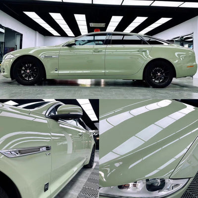 Gloss Light Khaki Green Vinyl Wrap