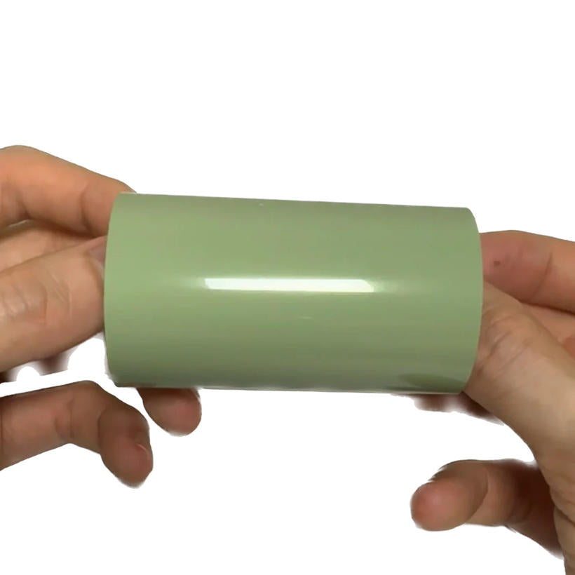 Gloss Light Khaki Green Vinyl Wrap swatch card