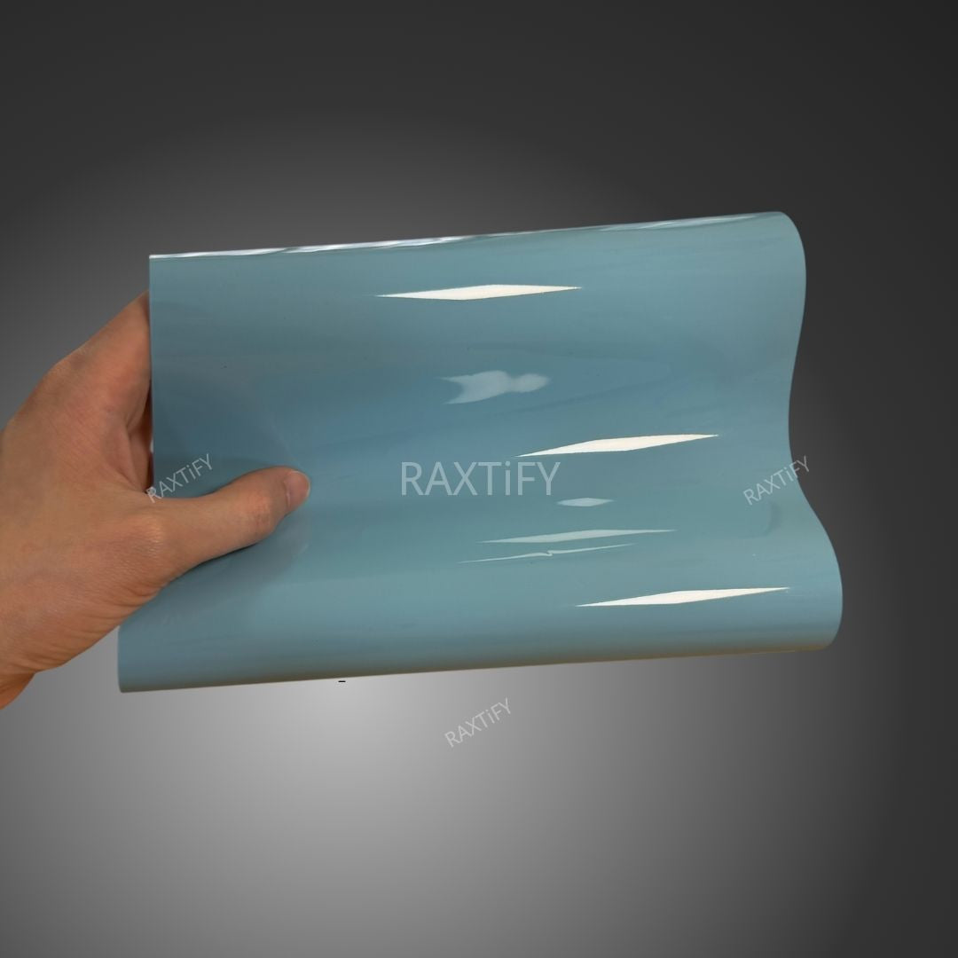 Gloss Meissen Blue Vinyl Wrap Sample
