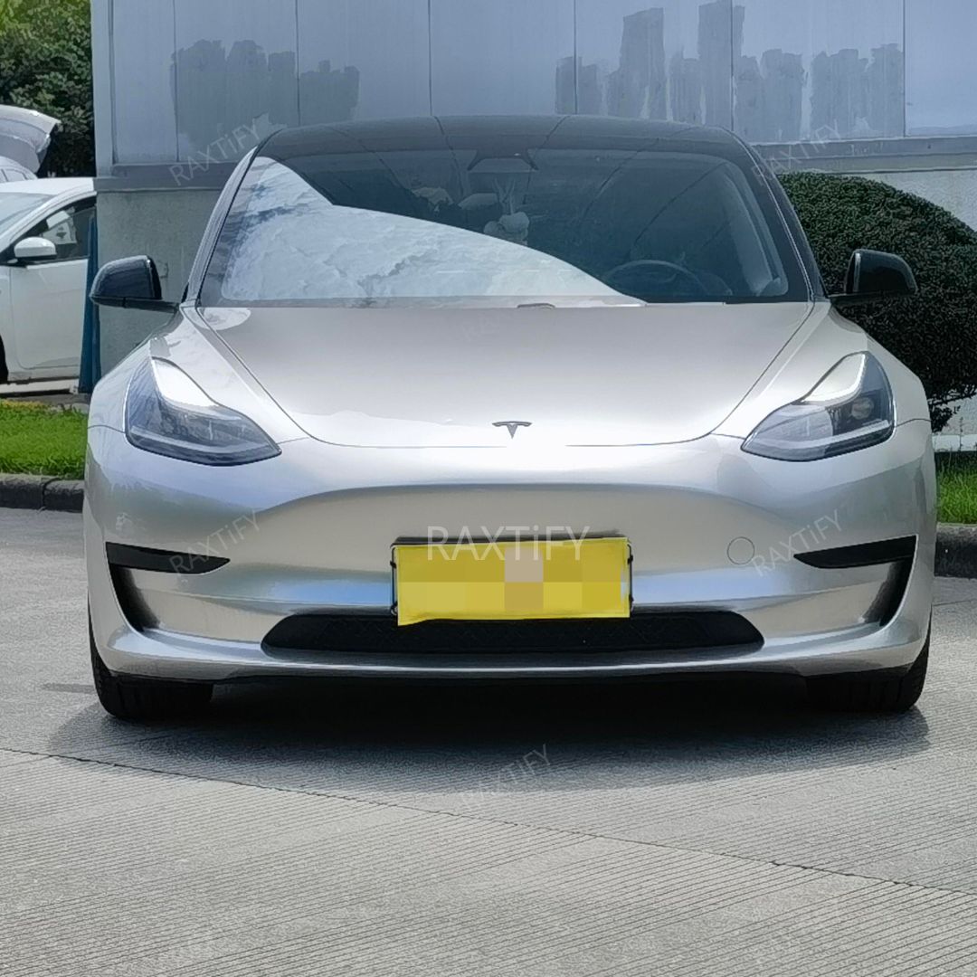 Tesla Gloss Metalic Victor Silver Vinyl Wrap