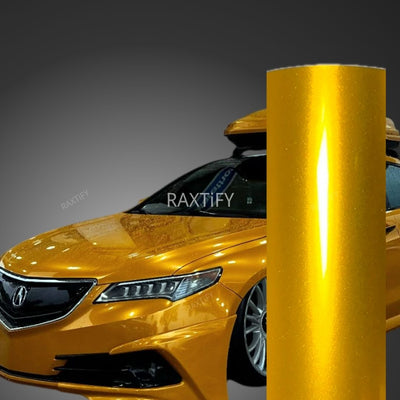 Gloss Metallic Amber Gold Car Wrap