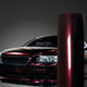 Gloss Metallic Black Red Car Wrap