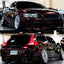 Gloss Metallic Black Red Car Wrap