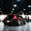 Gloss Metallic Black Red Car Wrap