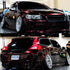Gloss Metallic Black Red Car Wrap