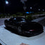 Gloss Metallic Black Red Car Wrap on a Corvette