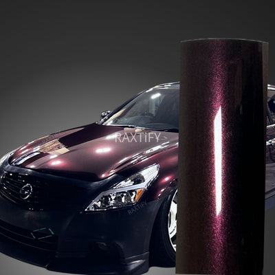 Gloss Metallic Black Rose Vinyl Wrap
