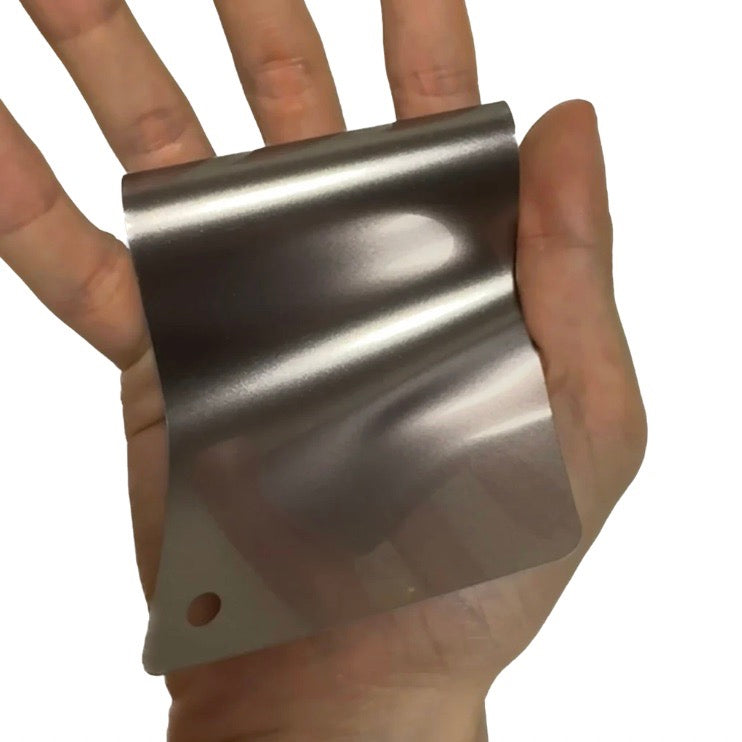 Gloss Metallic Brown Gray Vinyl Wrap swatch card