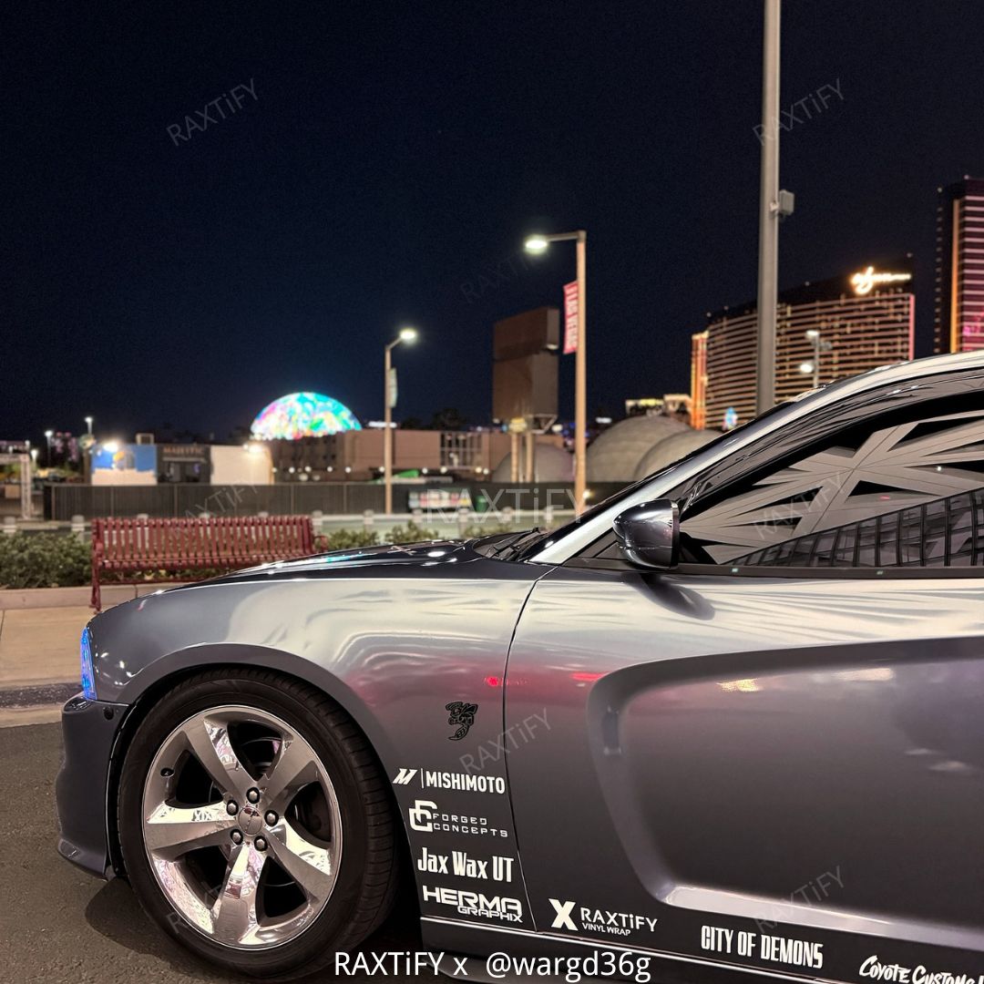 Gloss Metallic Byron Blue Vinyl Car Wrap