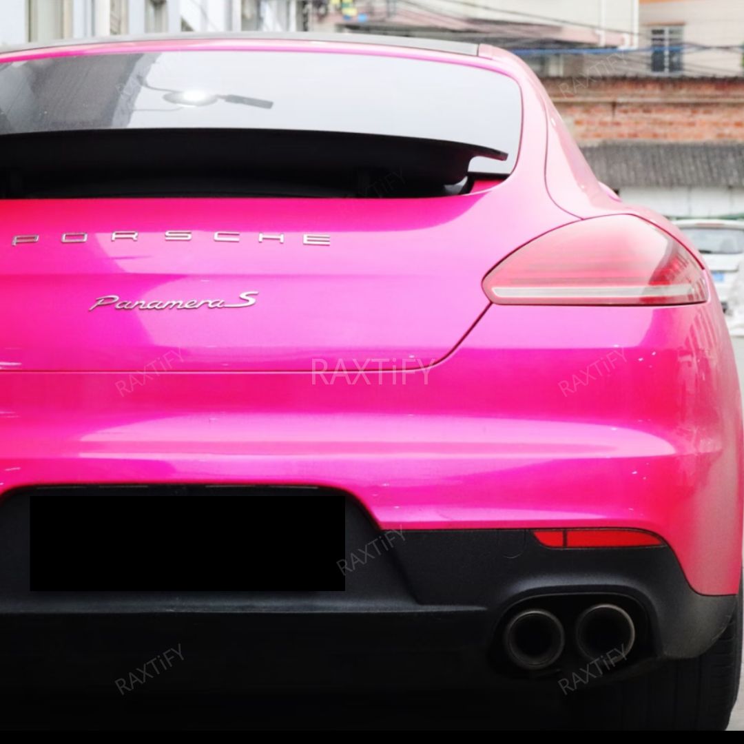 Porsche Wrapped in Gloss Metallic Candy Purple Vinyl Wrap