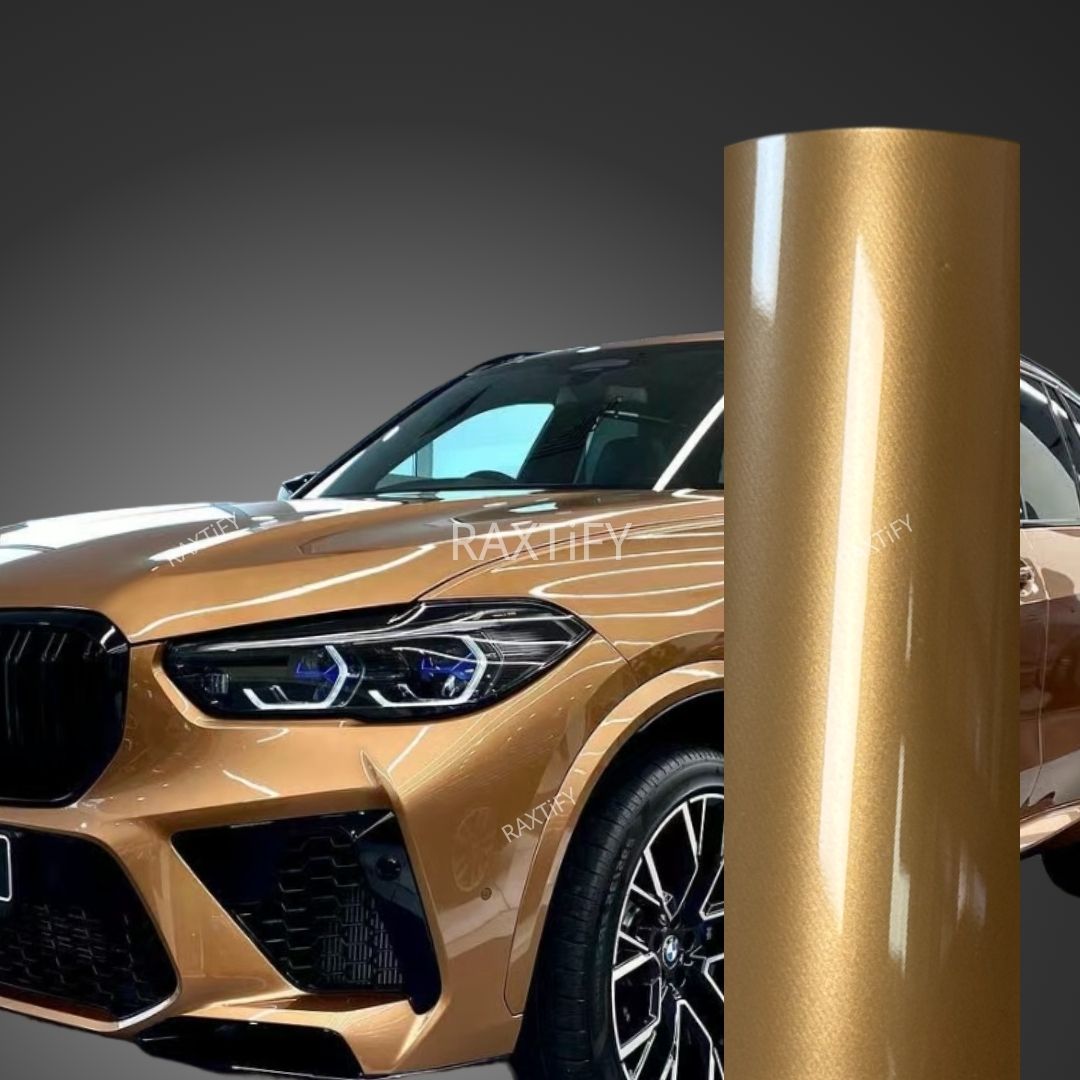 Gloss Metallic Caramel Brown Vinyl Wrap