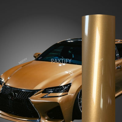 Gloss Metallic Caramel Brown Vinyl Wrap