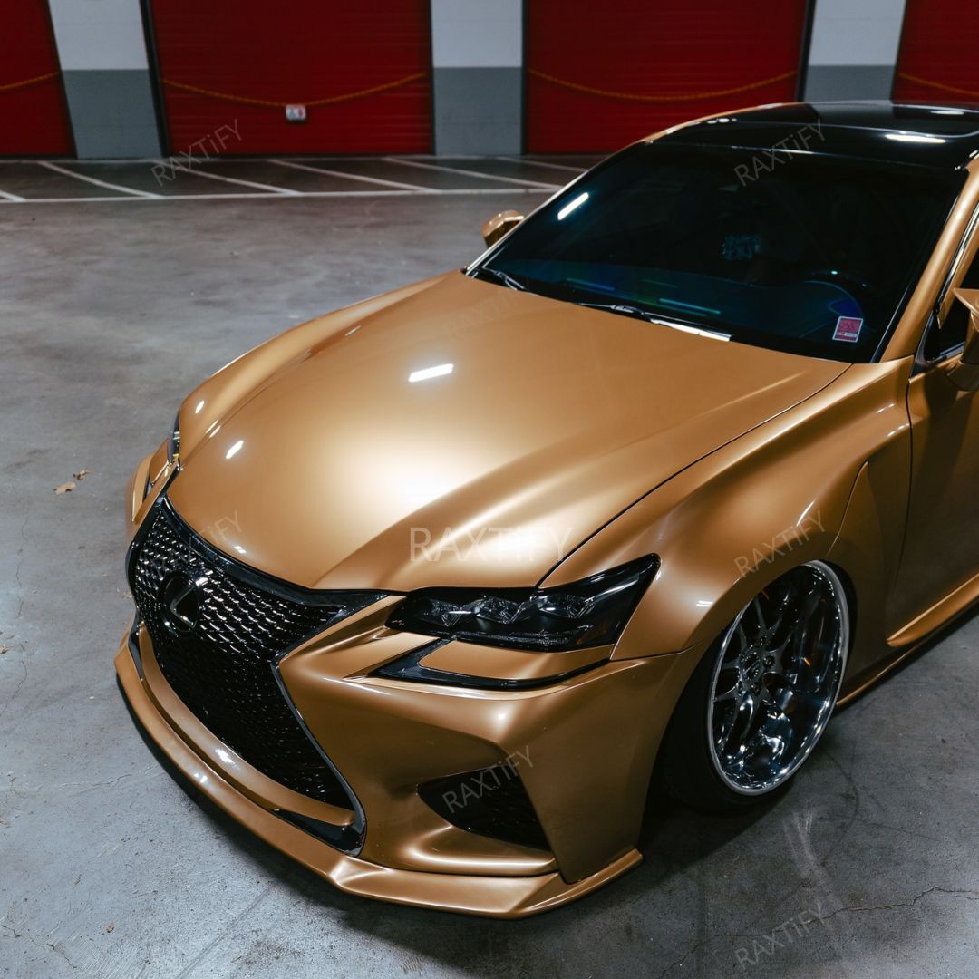 Gloss_Metallic_Caramel_Brown_Vinyl_Wrap_lexus hood