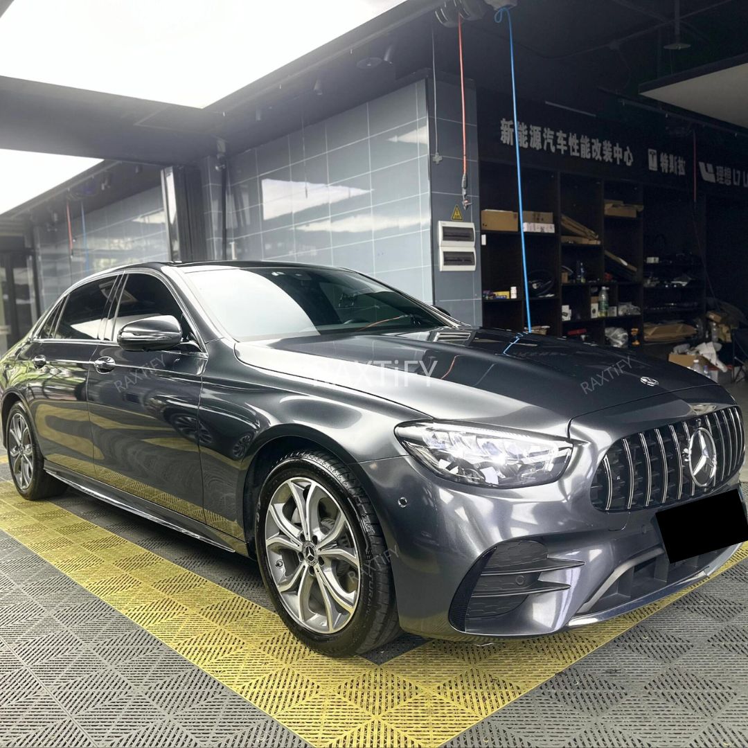 Gloss Metallic Charcoal Grey Car Wrap