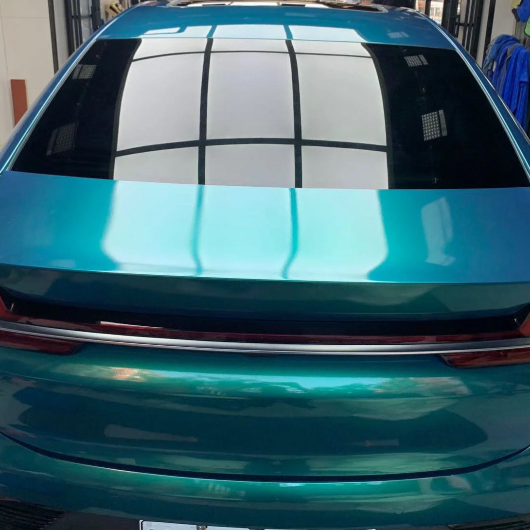 Gloss Metallic Coral Dark Green Vinyl Wrap