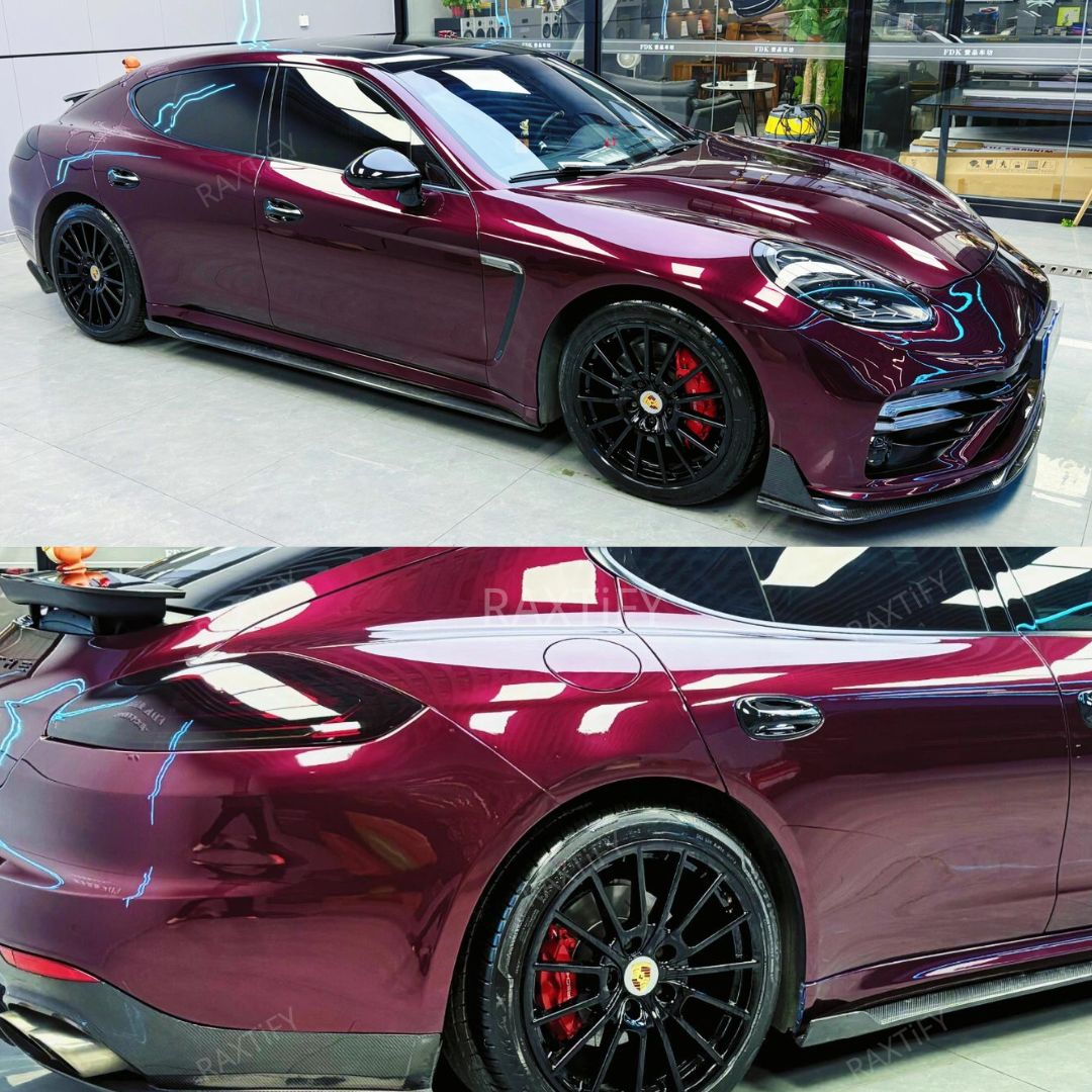 Gloss Metallic Dark Plum Purple  Vinyl Wrap