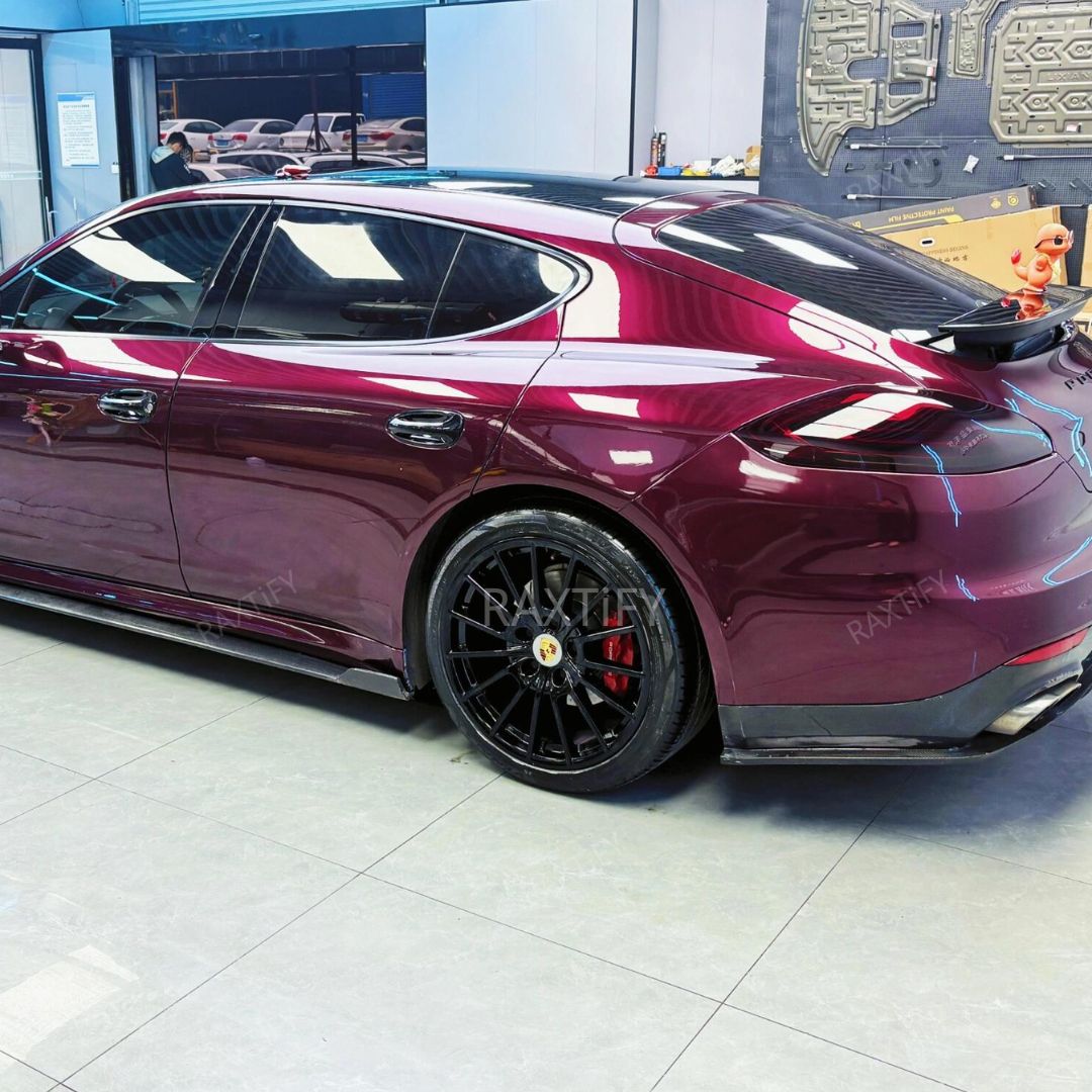 Gloss Metallic Dark Plum Purple  Vinyl Wrap