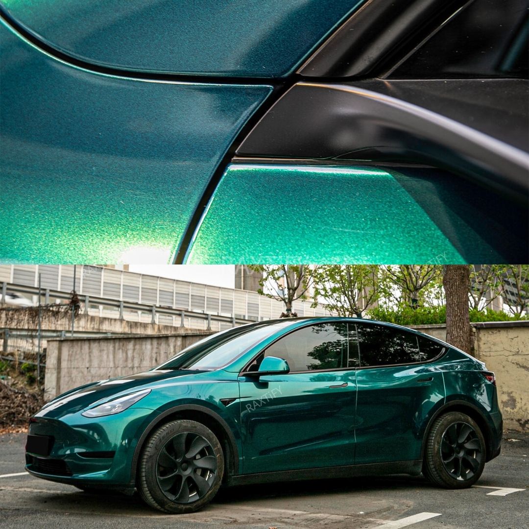 Gloss Metallic Deep Sea Green Vinyl Wrap