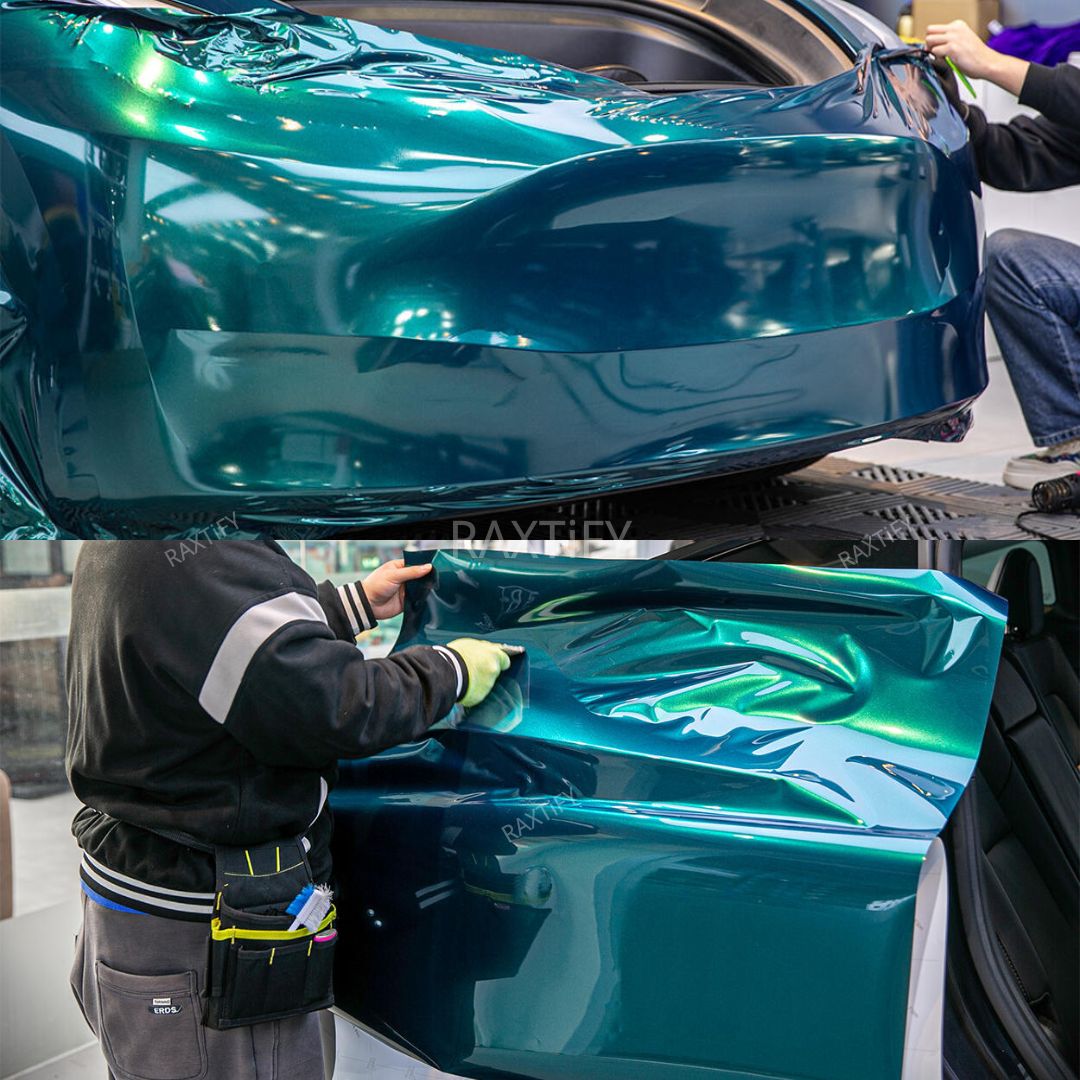 Gloss Metallic Deep Sea Green Vinyl Wrap