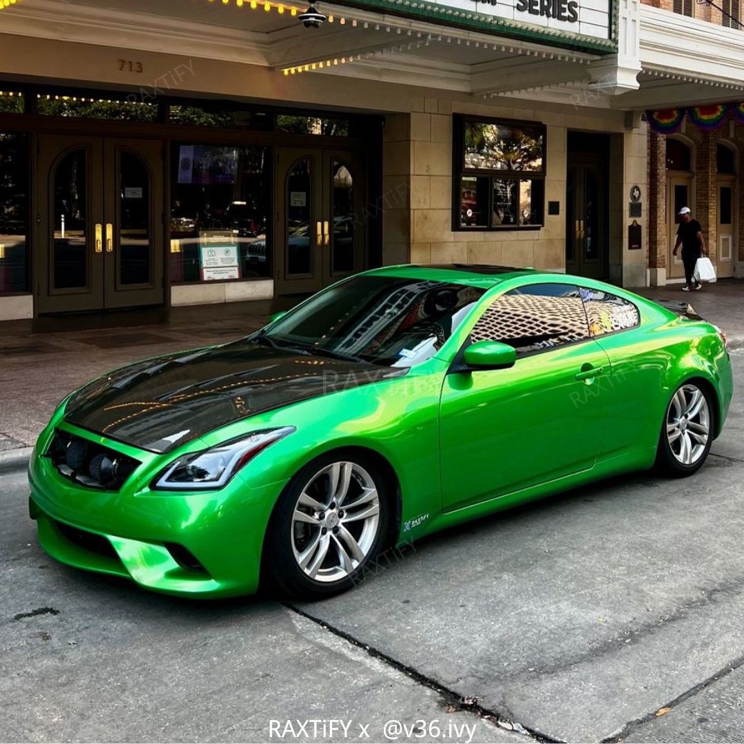 Gloss Metallic Flame Green Car Wrap