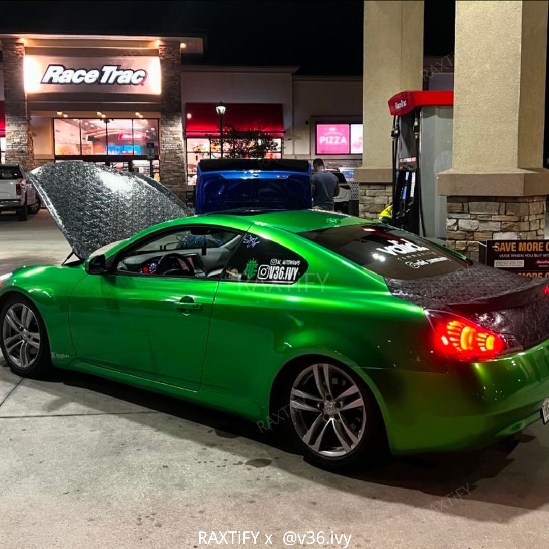 Gloss Metallic Flame Green Car Wrap