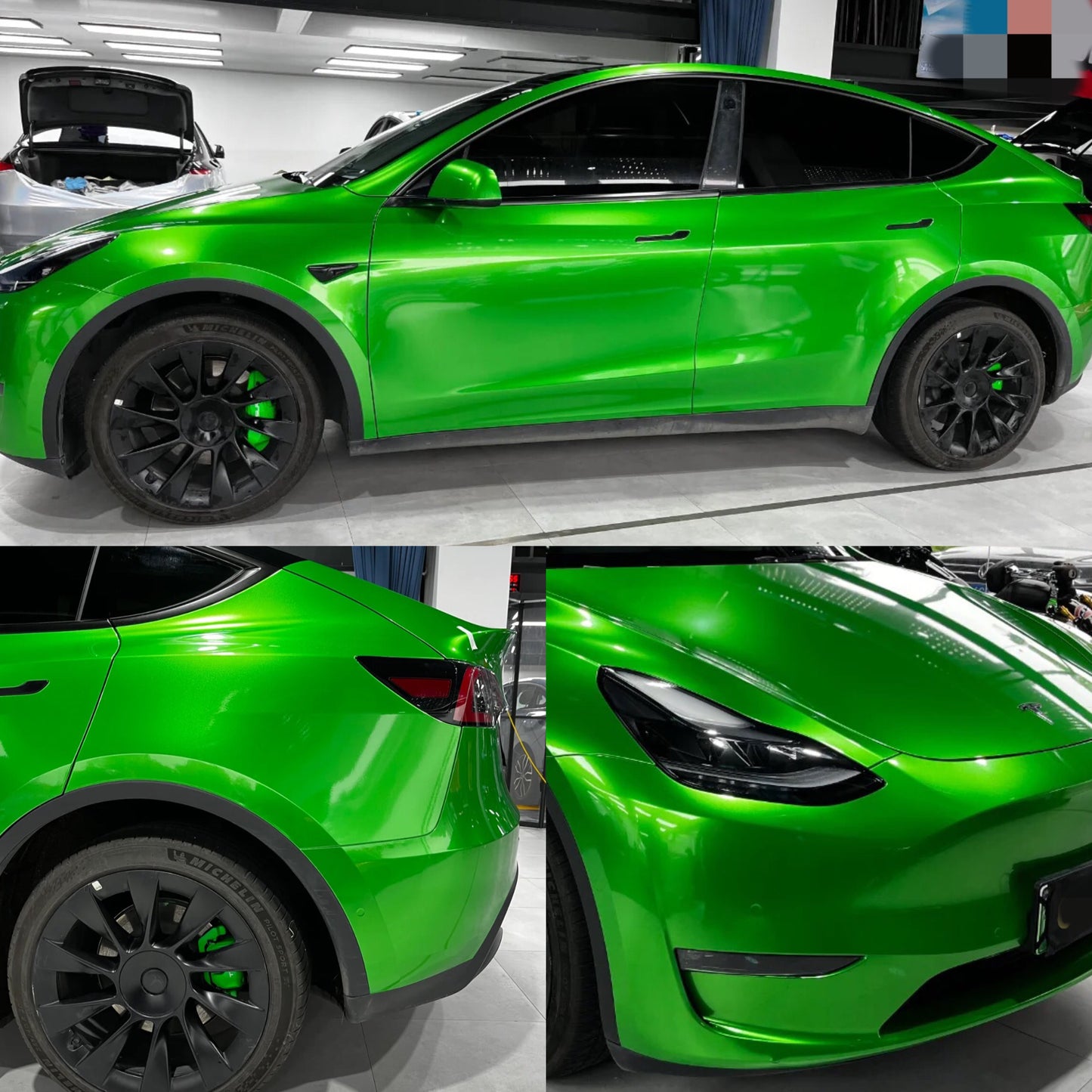 Gloss Metallic Flame Green Wrap