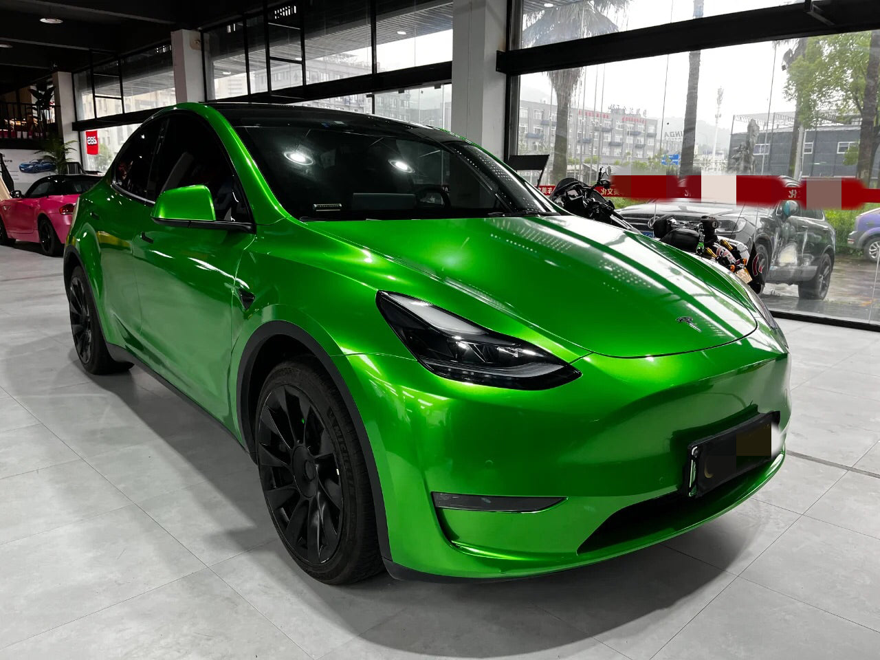 Gloss Metallic Flame Green Wrap