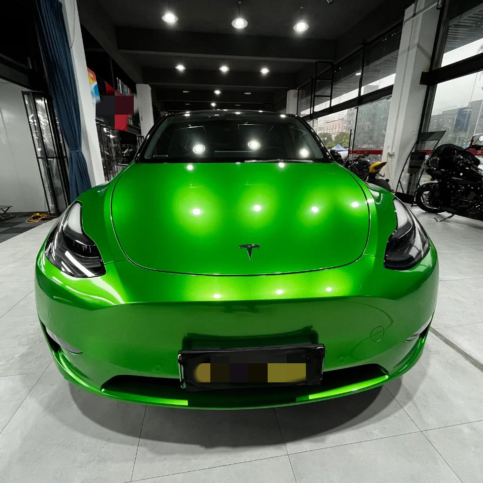 Gloss Metallic Flame Green Wrap