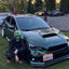 Gloss Metallic Forest Green Car Wrap subaru wrx-1