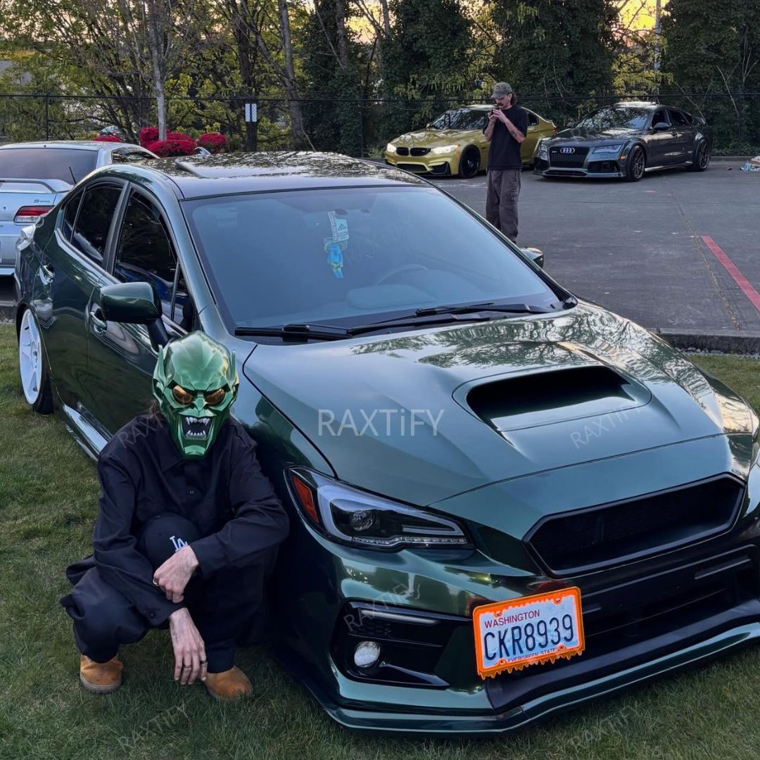 Gloss Metallic Forest Green Car Wrap subaru wrx-1