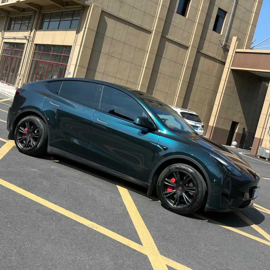 Gloss Metallic Frozen Emerald Green Vinyl Wrap