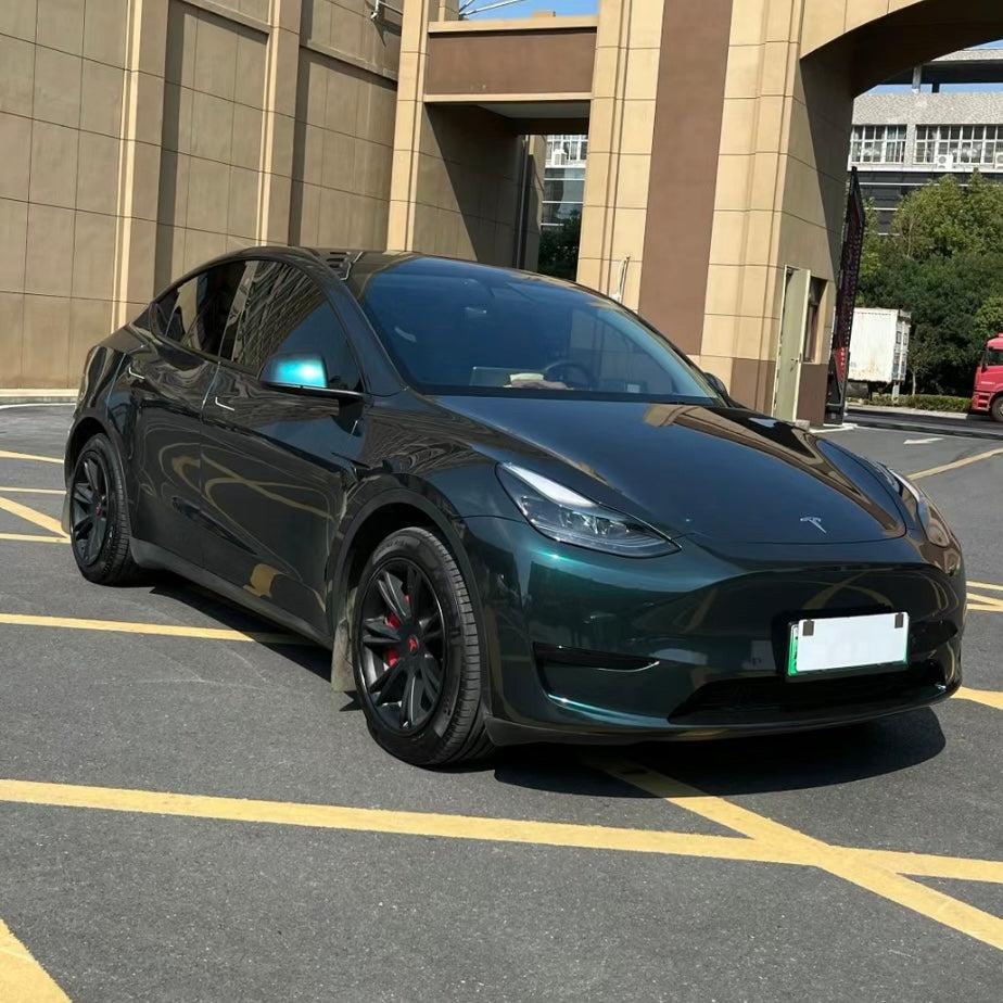 Gloss Metallic Frozen Emerald Green Vinyl Wrap