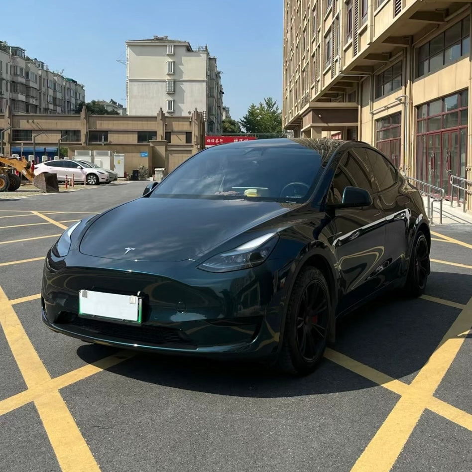 Gloss Metallic Frozen Emerald Green Vinyl Wrap