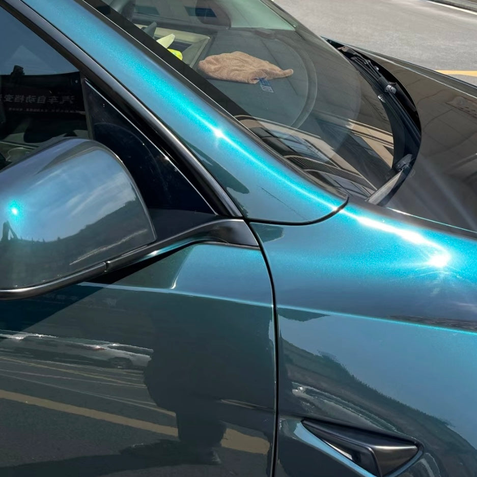 Gloss Metallic Frozen Emerald Green Vinyl Wrap