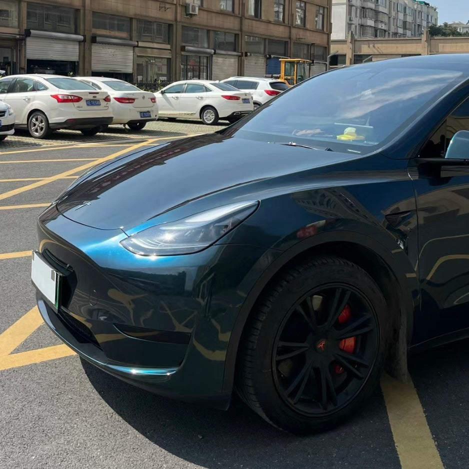 Gloss Metallic Frozen Emerald Green Vinyl Wrap
