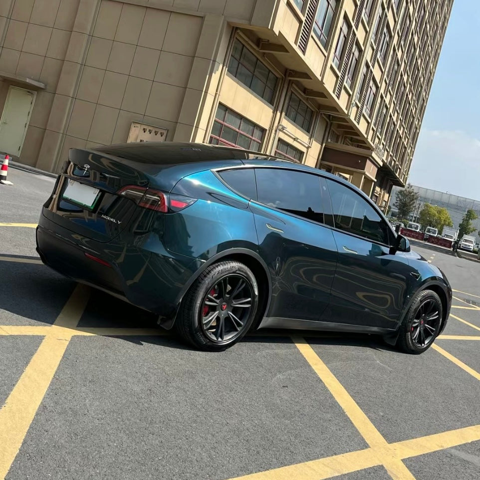 Gloss Metallic Frozen Emerald Green Vinyl Wrap