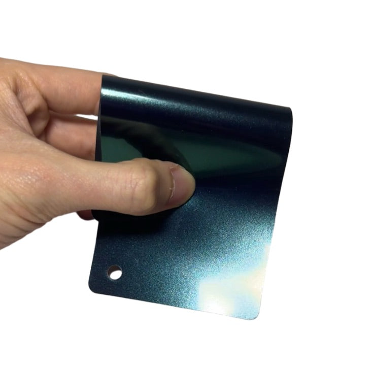 Gloss Metallic Glitter Aurora Green Vinyl Wrap swatch