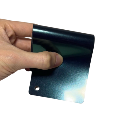 Gloss Metallic Glitter Aurora Green Vinyl Wrap