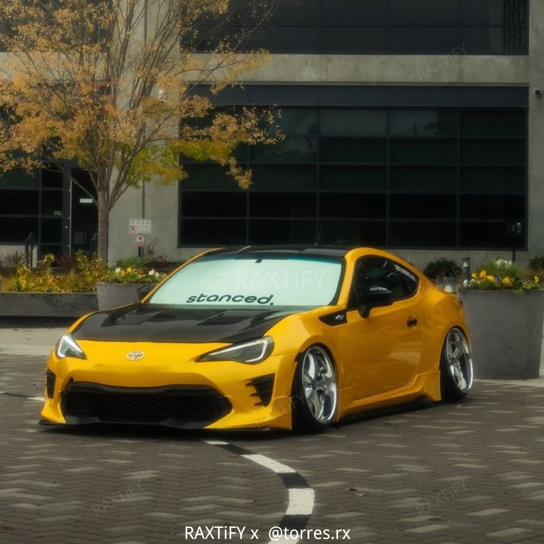 Gloss Metallic Golden Yellow Vinyl Wrap Car