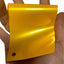 Gloss Metallic Golden Yellow Vinyl Wrap swatch card
