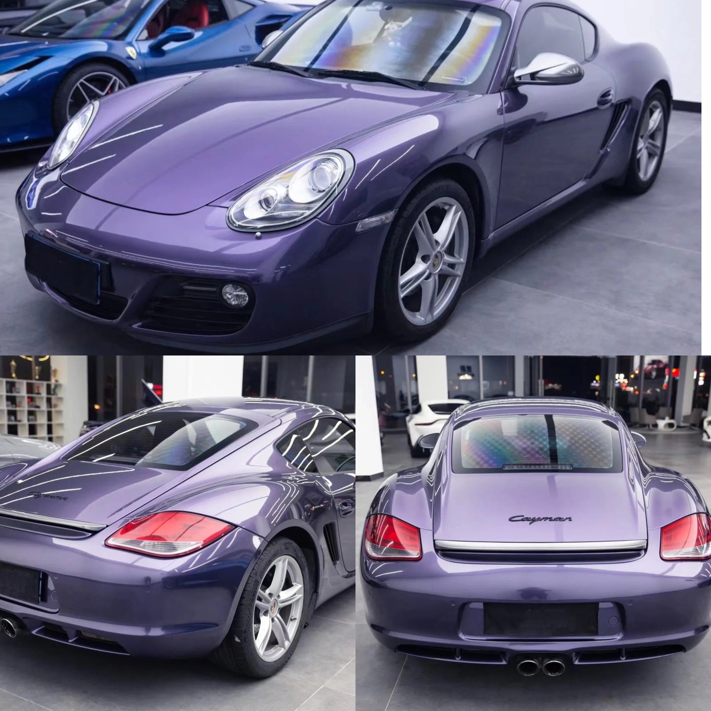 Gloss Metallic Gray Violet Car Wrap